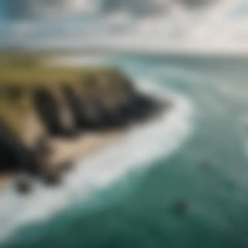 Breathtaking Tiree Coastline for Kiteboarding Scenic view of Tiree coastline