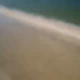 Aerial view of Barnstable beach during low tide