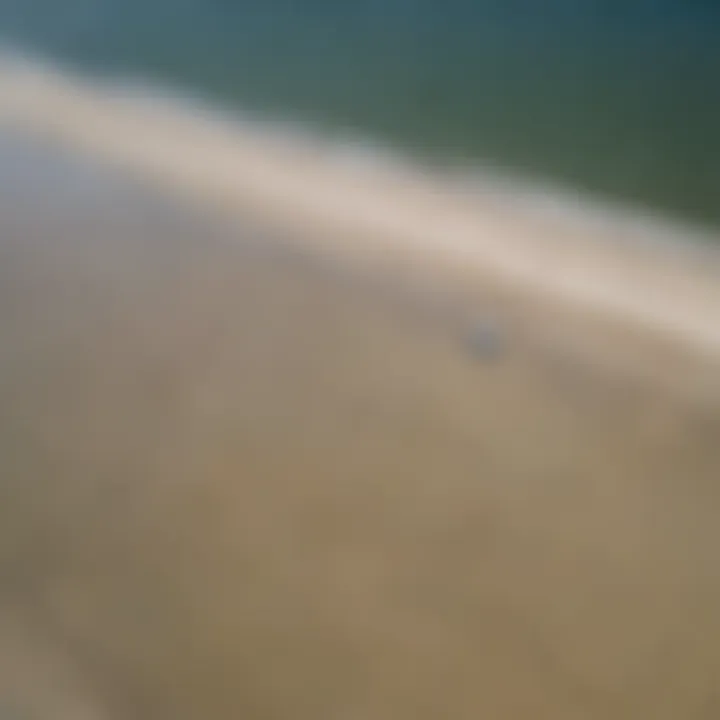 Aerial view of Barnstable beach during low tide