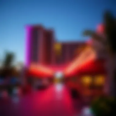 Modern hotel with vibrant nightlife and dining options