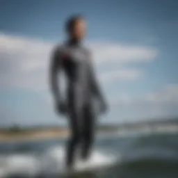 High-performance kiteboarding wetsuit showcasing advanced material