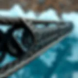 Close-up view of a Cabrinha bar showcasing its intricate design and features