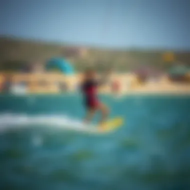 Cabrinha kiteboard in action on the water, highlighting its capabilities