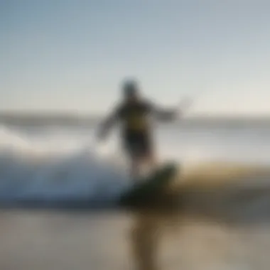 A scenic view of tides at a Charleston beach