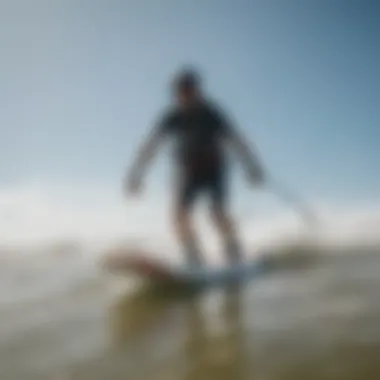 A detailed view of wind conditions on a kiteboarding site