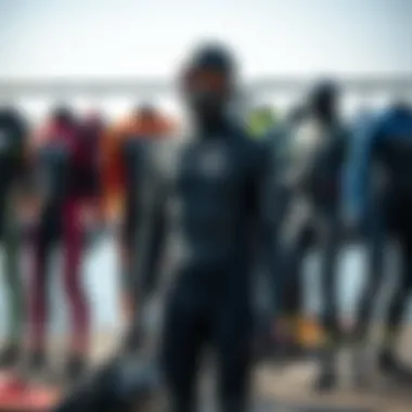 Top Kiteboarding Wetsuit Brands Display of top wetsuit brands for kiteboarding