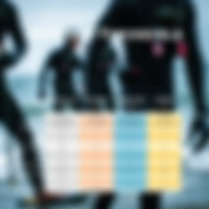 Wetsuit Thickness Levels Comparison Comparison chart of wetsuit thickness levels