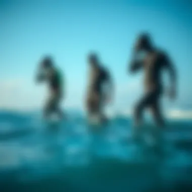 A visual comparison of different wetsuit thicknesses