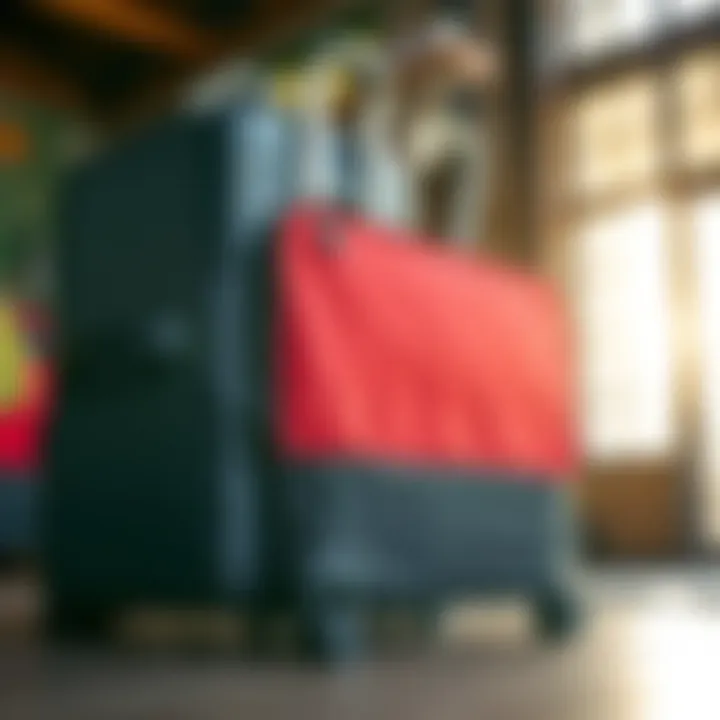 A completed Dakine luggage set with newly replaced wheels.