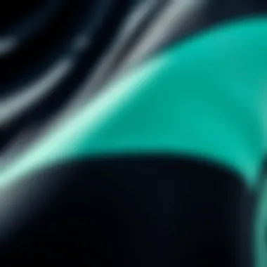 Close-up of neoprene fabric showcasing texture and flexibility