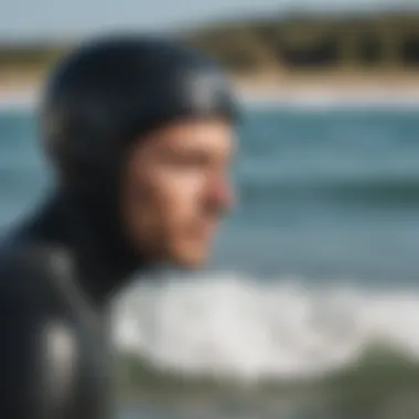 Importance of Proper Fit for Enhanced Performance Close-up of wetsuit fit and comfort
