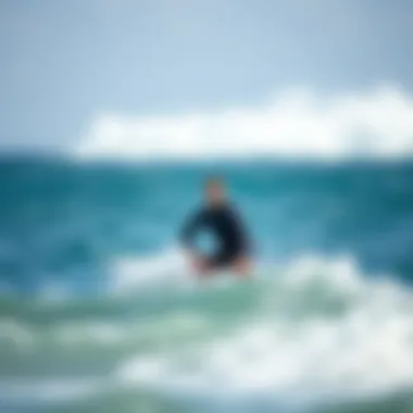 Engaging Wing Surf Lessons for Beginners Beginner wing surf lesson in action