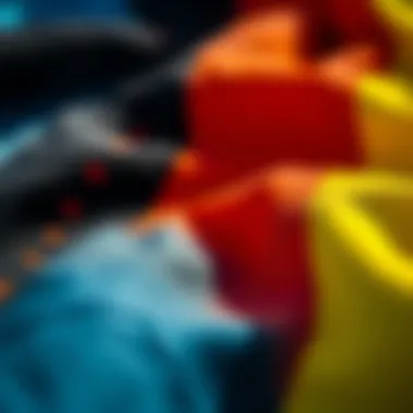 Fabric Textures in Kite Design Detailed view of fabric textures used in kite design