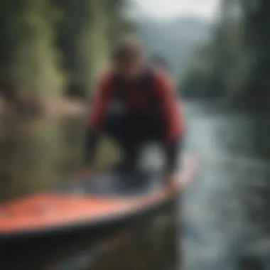 Person maintaining Dakine SUP bag for longevity