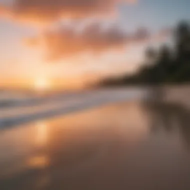 Serene sunset over Diani Beach