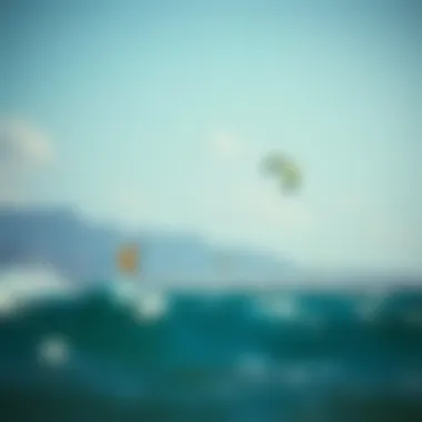 F1 Kites in Various Kiteboarding Settings Scenic view of diverse kiteboarding environments with F1 kites