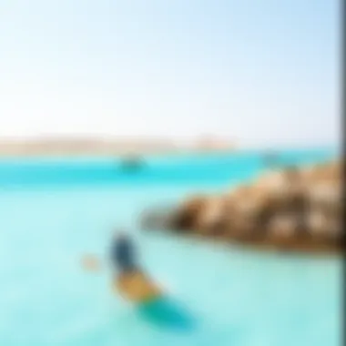 Scenic lagoons with turquoise waters in El Gouna