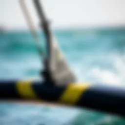 Close-up of the Armstrong hydrofoil showing its design and features