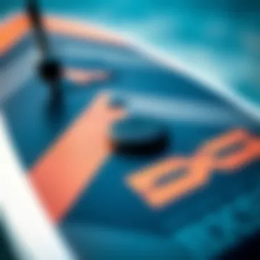 Close-up of Axis Kiteboard design features