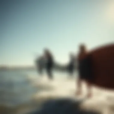 Kiteboarding enthusiasts testing Axis equipment