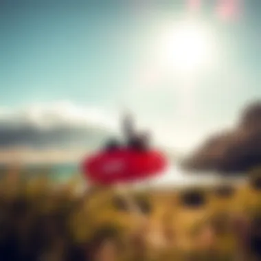 Stunning kiteboarding location showcasing Axis equipment