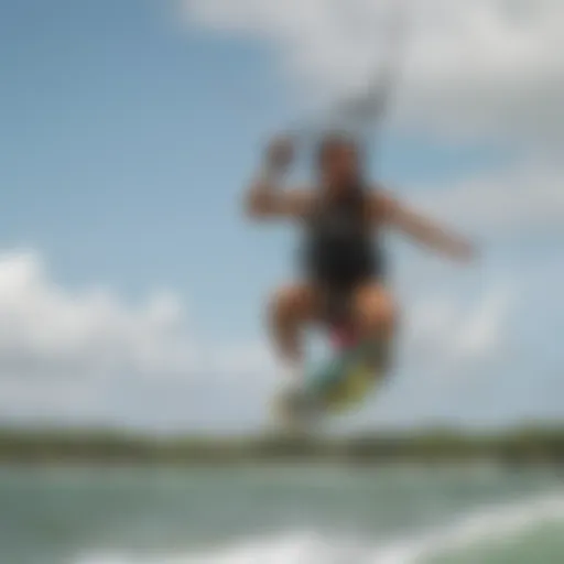 Vibrant kiteboarding action in Barra Grande