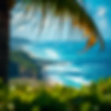 Panoramic view of Cabarete's coastline and ocean