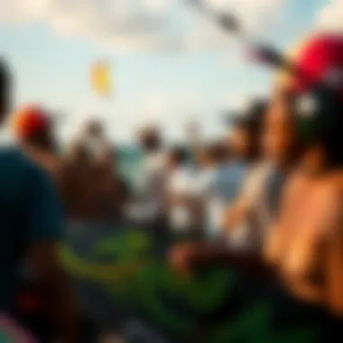 Community event celebrating kiteboarding culture