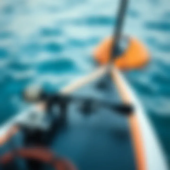 Innovative Technology Behind Hydrofoils Close-up of electric hydrofoil mechanics