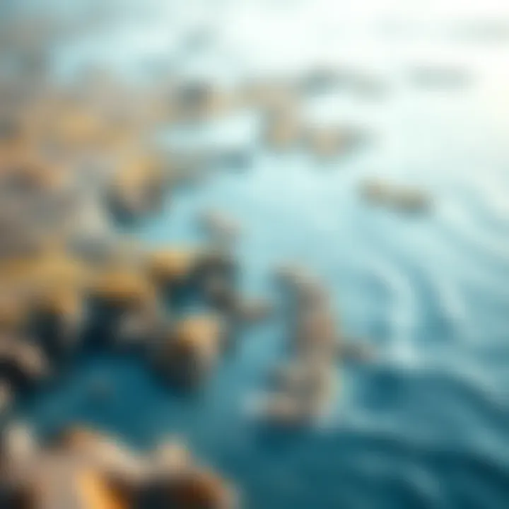 Map illustrating tidal patterns and geographic features of Falmouth