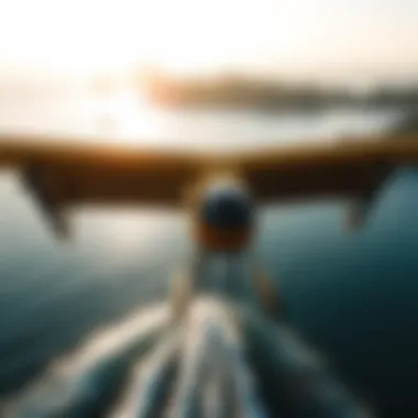 Breathtaking Efoiling Destination Aerial view of a scenic efoiling location