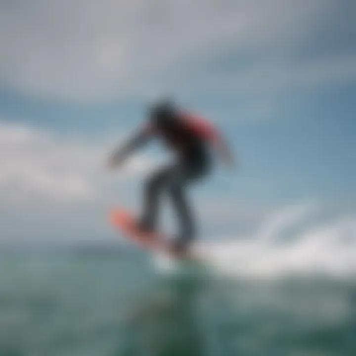 A seasoned rider demonstrating advanced maneuvers on a foil board