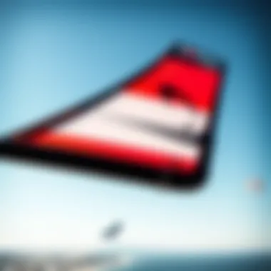 Close-up view of a fusion wing design showcasing innovative materials