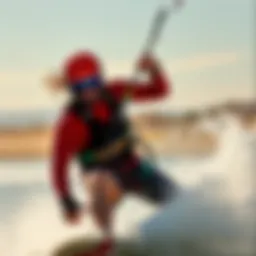 Dynamic kiteboarding with enhanced grip