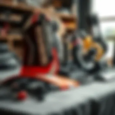 Artistic Display of Hydrofoil Components Components of a hydrofoil kit arranged artistically