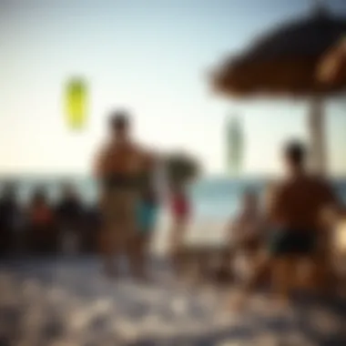 Engaging with Isla Blanca's Local Community Local community gathering at Isla Blanca