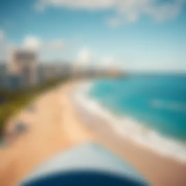 A breathtaking view of Kailua beach showcasing water activities