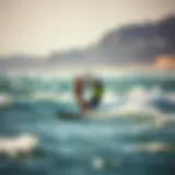 Thrilling Kite Surfing Experience Kite surfers riding the waves in Portugal