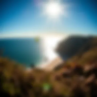 Breathtaking Coastal Views Stunning Portuguese coastline with kite surfers