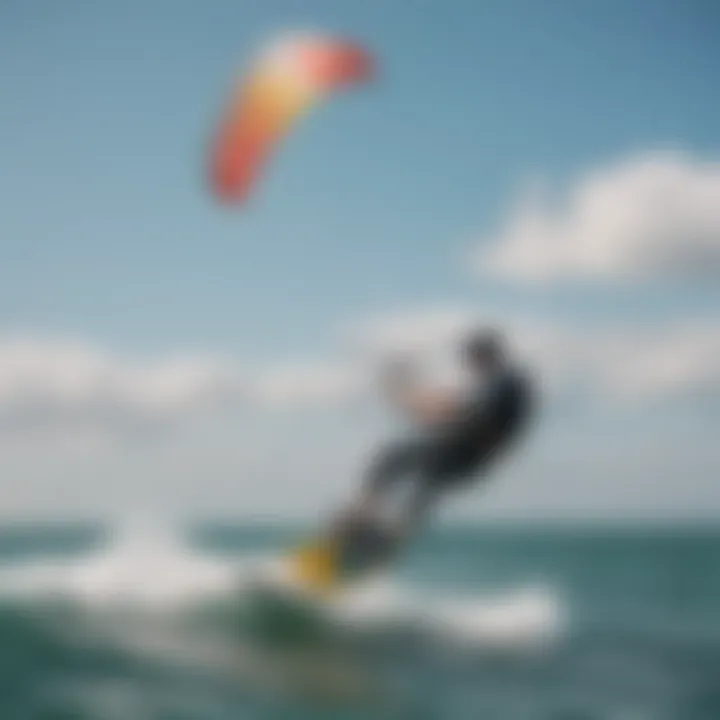 Kitesurfing enthusiasts testing equipment on the water