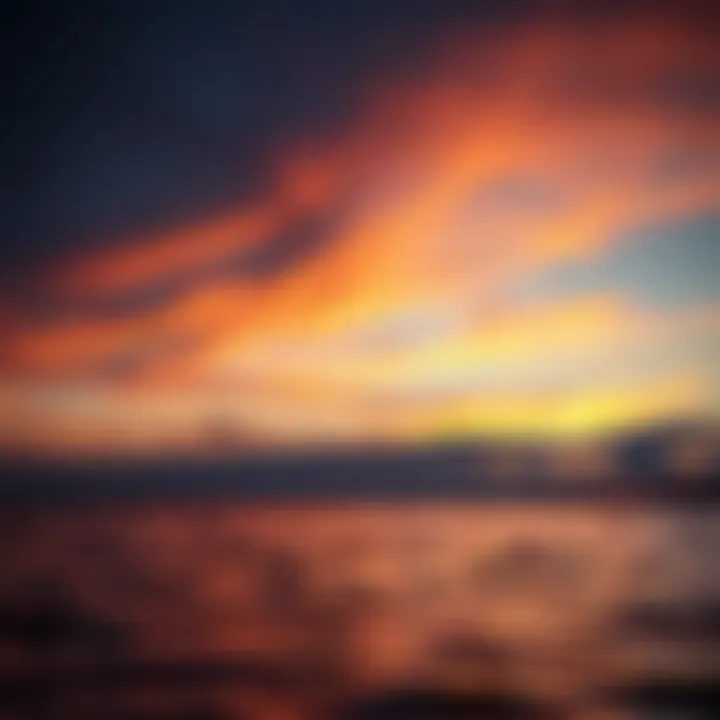 Tranquil Sunset Over Lake St. Clair A serene view of Lake St. Clair at sunset, capturing the tranquil beauty of the water surface reflecting golden hues.