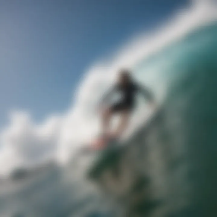 Liquid Force Surf Board in Action Liquid Force surf board in action on the waves