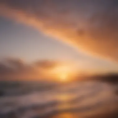 Breathtaking sunset over Mancora's coastline