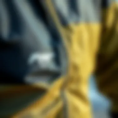 High-Quality Materials of the Mustang Survival Drysuit Close-up of the high-quality materials used in the Mustang Survival drysuit.