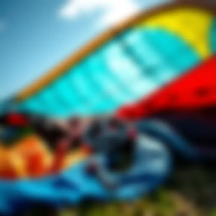 A well-maintained professional kite, emphasizing proper storage and care techniques