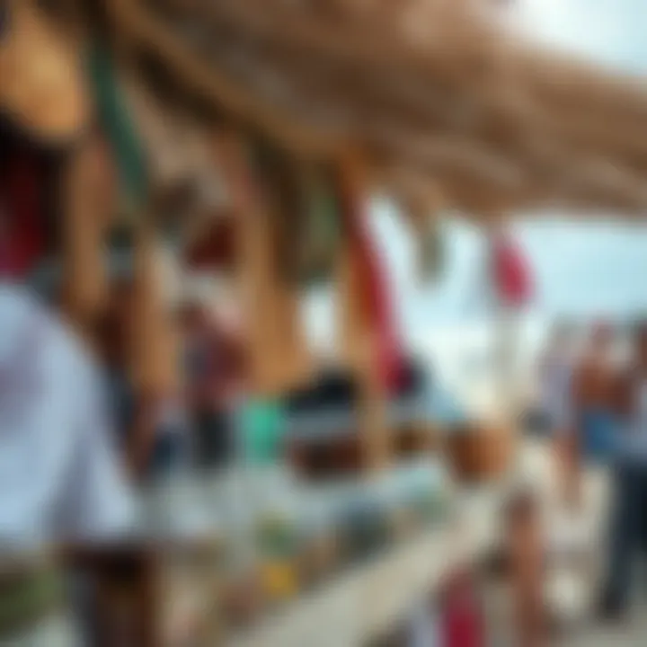 Local cultural elements displayed at a beachside vendor, reflecting the unique charm of Punta Chame.