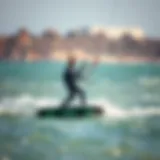 High-Performance Kiteboard for Enhanced Riding High-performance kiteboard on the water