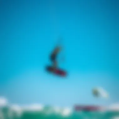 Kiteboarder performing a jump with Slingshot gear