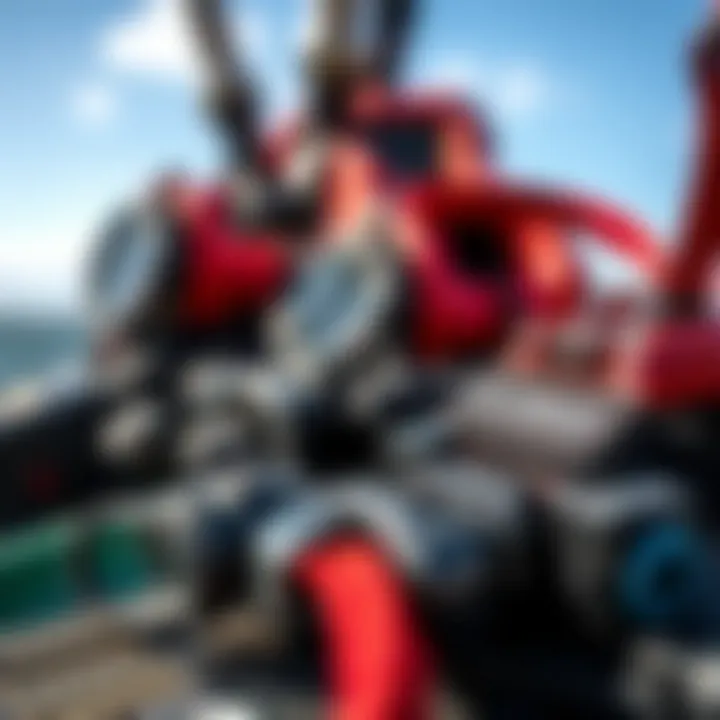 Close-up of Slingshot kiteboarding accessories