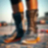 Close-up view of Solite boots showcasing their innovative design and materials